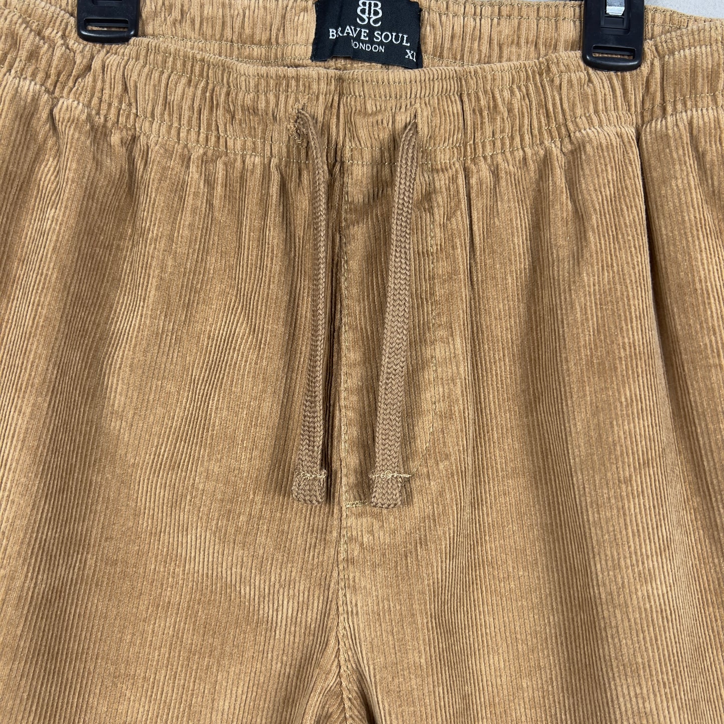 BRAVE SOUL LONDON Vintage Corduroy Shorts For Unisex Summer Loose Drawstring Versatile Middle Pant 2025 Fashion Casual Short Trousers